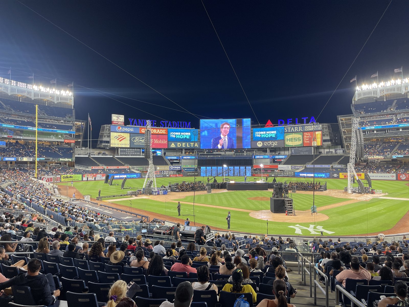 Joel Osteen at Yankee Stadium